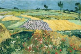 Vincent van Gogh, Pola pszenicy w pobliżu Auvers, lipiec 1890, Österreichische Galerie Belvedere, Vienna, Austria 